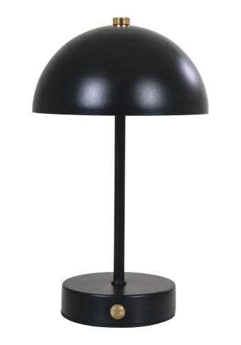 HOUSE NORDIC Holt LED-bordlampe, oppladbar - svart/messingstl