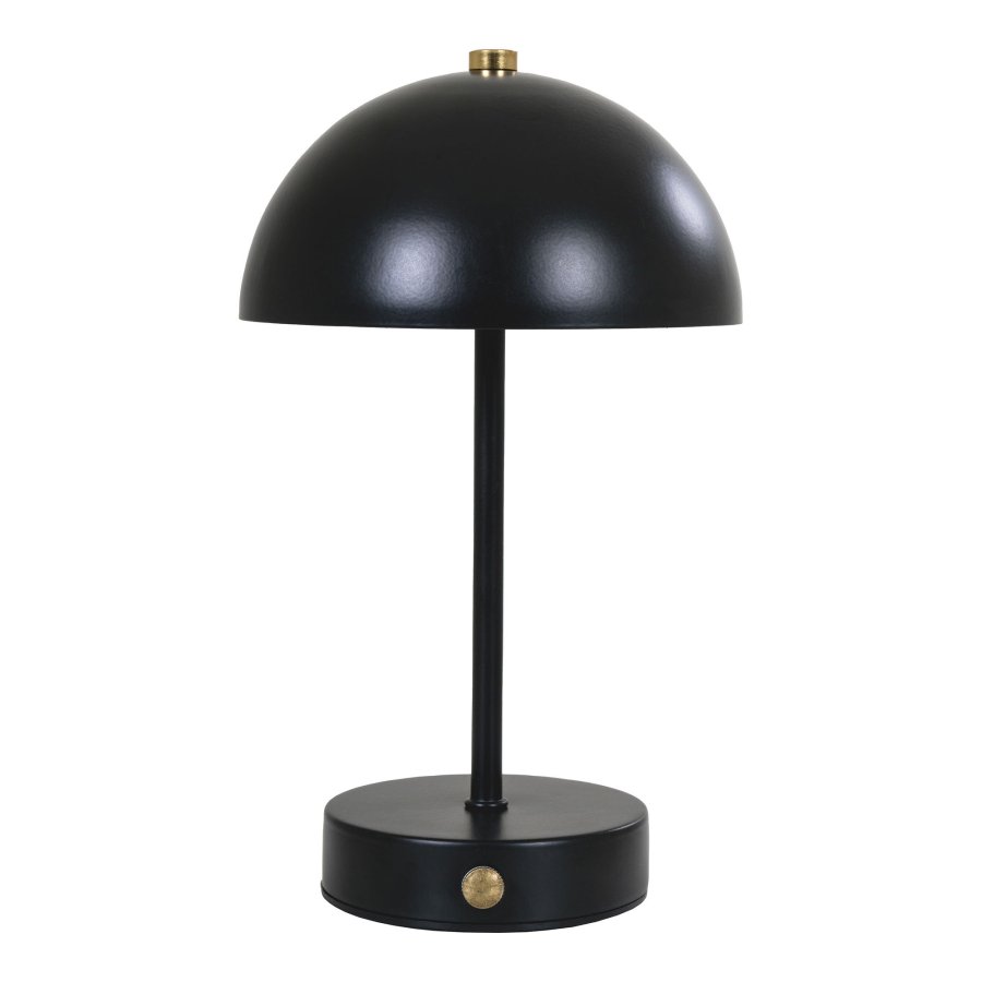 HOUSE NORDIC Holt LED-bordlampe, oppladbar - svart/messingstl