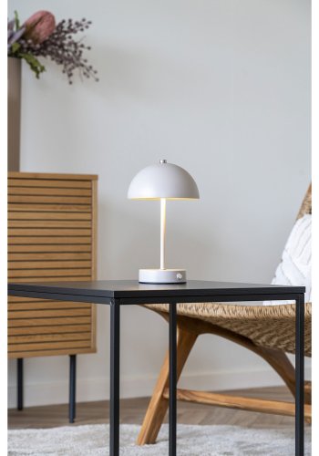 HOUSE NORDIC Holt LED-bordlampe, oppladbar - sand/stl stl