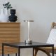 HOUSE NORDIC Lyneham LED-bordlampe, oppladbar - slvfarget aluminium