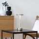 HOUSE NORDIC Lyneham LED-bordlampe, oppladbar - slvfarget aluminium