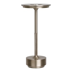 HOUSE NORDIC Lyneham LED-bordslampa, uppladdningsbar - silverfärgad aluminium