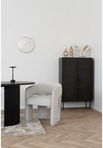 HOUSE NORDIC Lyneham LED-bordlampe, oppladbar - svart aluminium