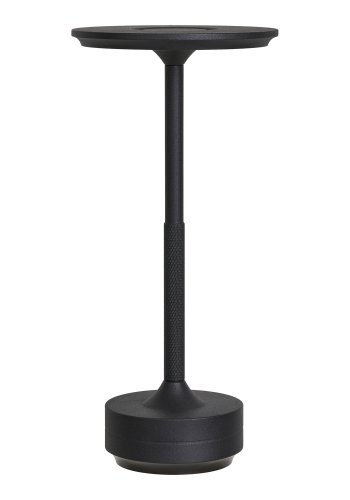 HOUSE NORDIC Lyneham LED-bordlampe, oppladbar - svart aluminium