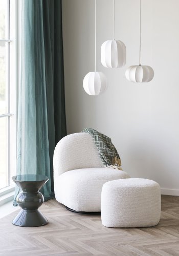 HOUSE NORDIC Coventry loftlampe - hvid resin og metal (H:15,5)