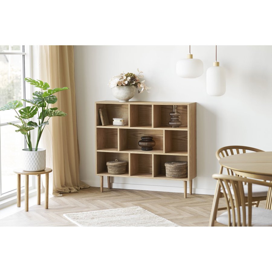 HOUSE NORDIC�Argalo loftlampe - hvid glas og tr� (H:38)