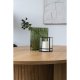 HOUSE NORDIC Hurricane lysestake - glass og svart metall (12x15)