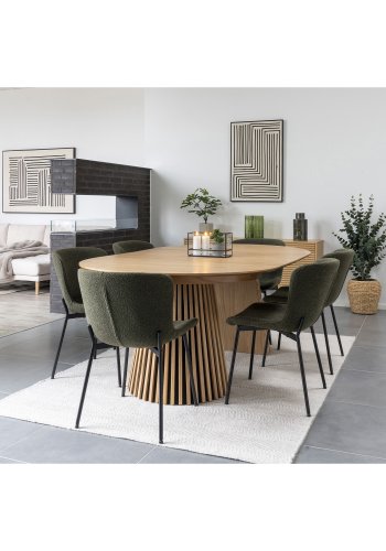 HOUSE NORDIC Hurricane lysestake - glass og svart metall (30x12x15)