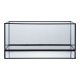 HOUSE NORDIC Hurricane lysestake - glass og svart metall (30x12x15)