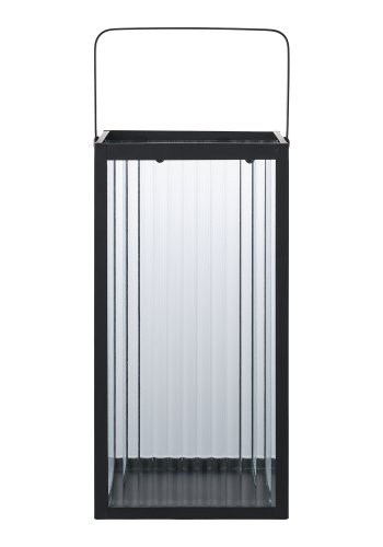 HOUSE NORDIC Almonte lykt, med hndtak - glass og svart metall