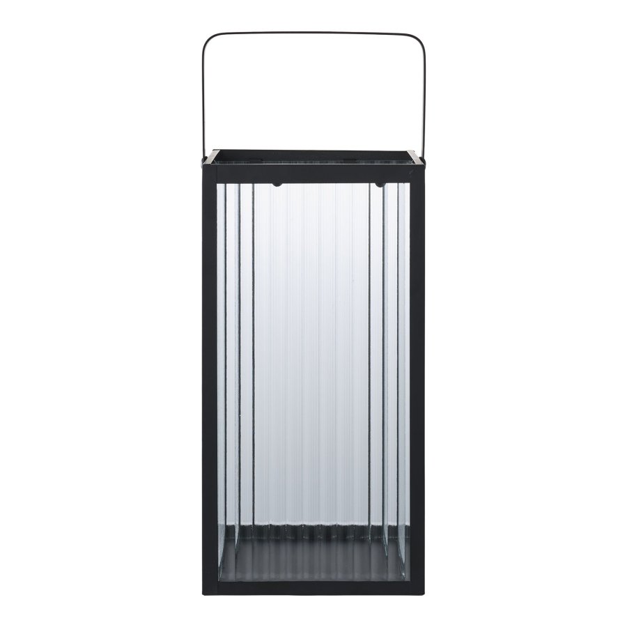 HOUSE NORDIC Almonte lykt, med hndtak - glass og svart metall