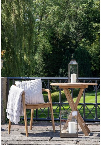 HOUSE NORDIC Mysore lykt, med hndtak - glass og metall i antikk messinglook