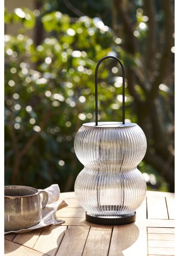 HOUSE NORDIC Lucena lykt - Lykt, metall/glass, svart