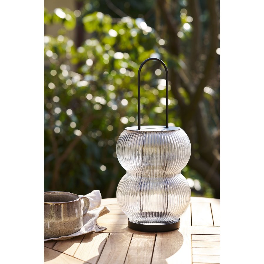 HOUSE NORDIC Lucena lykt - Lykt, metall/glass, svart