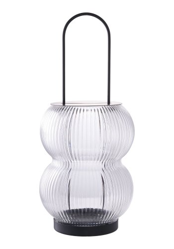 HOUSE NORDIC Lucena lykt - Lykt, metall/glass, svart