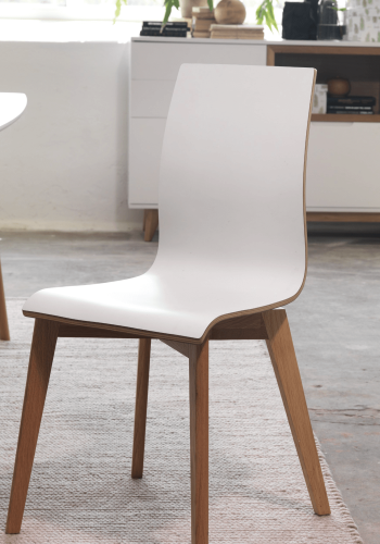 ROWICO Gracy spisestol - hvit laminat/eik 