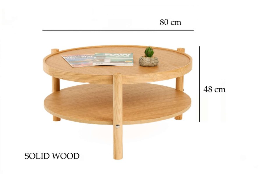 NORDV�RK Monza - salongbord i eik