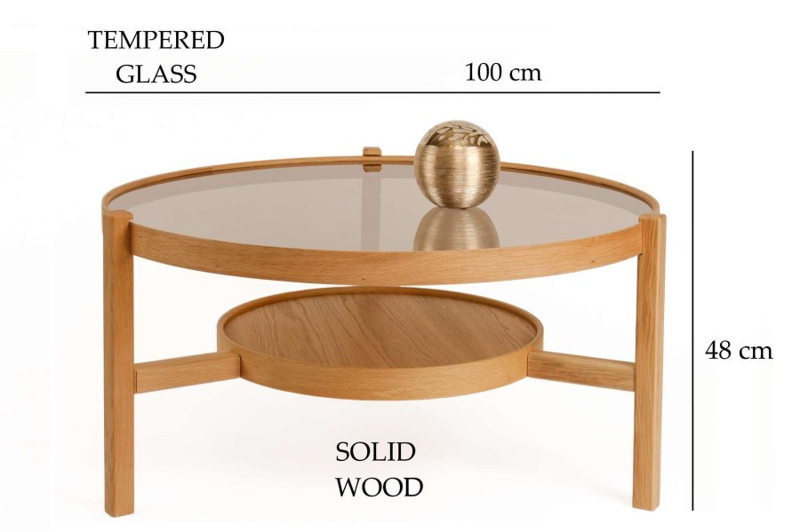 NORDV�RK Flora - salongbord i eik