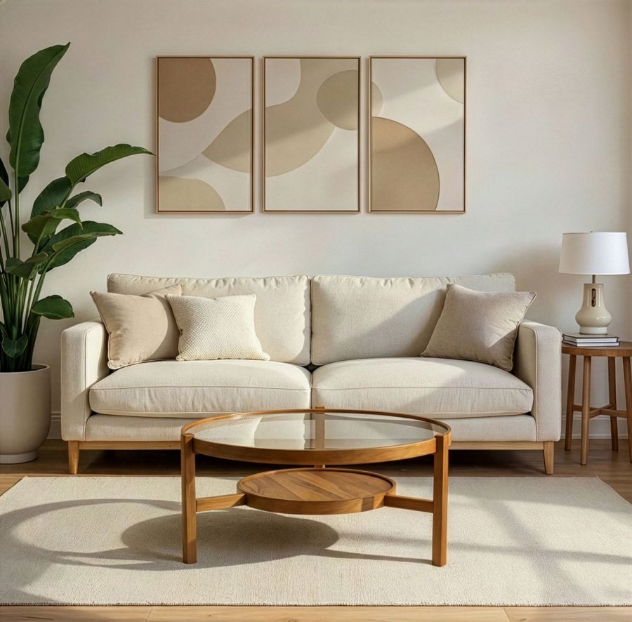 NORDV�RK Flora - Sofabord i valn�tt