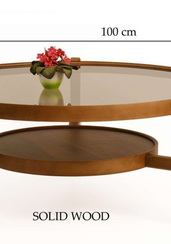 NORDV�RK Flora - Sofabord i valn�tt