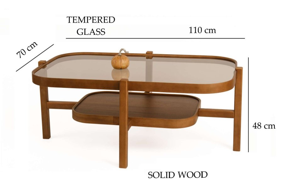 NORDV�RK Godiva - Soffbord i valn�t