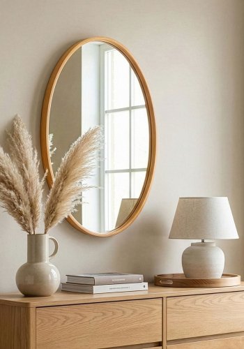 NORDV&Auml;RK Elips - Eikespeil