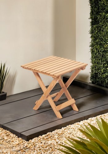 NORDVÄRK My019 hagebord, firkantet - naturlig bk (40x40)