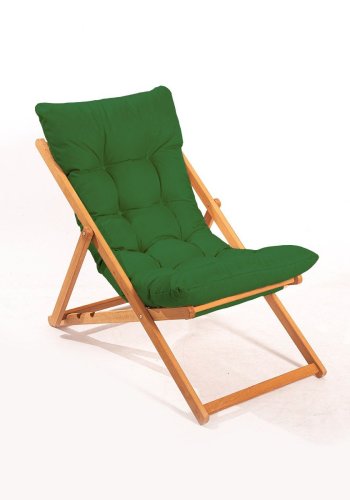 NORDVRK My005 loungesett med 1 hagebord og 2 solstoler - grnn pute og naturlig bketre