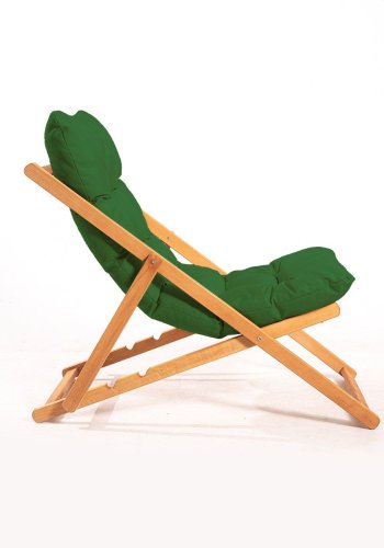 NORDVRK My005 loungesett med 1 hagebord og 2 solstoler - grnn pute og naturlig bketre