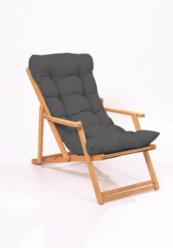 NORDVRK MY007 salongsett, m. 2 hagestoler, 1 hagebord og gr puter - naturlig bketre