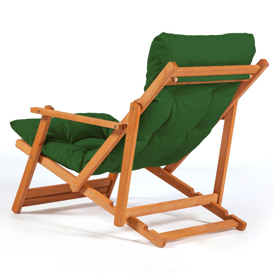 NORDVRK MY007 salongsett, m. 2 hagestoler, 1 hagebord og grnne puter - naturlig bketre