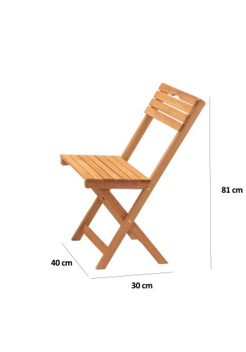 NORDVÄRK My004A hagesett m. 1 hagebord og 4 hagestoler, sammenleggbare - kremfargede puter og naturlig bketre
