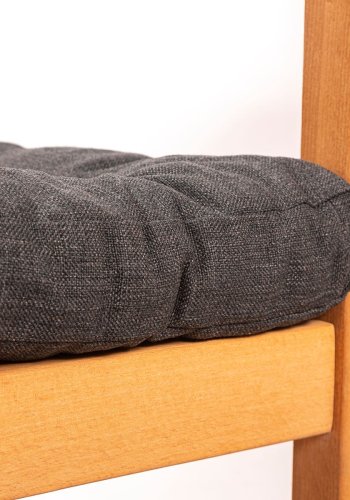 NORDVRK MYT01 utendrs salongsett, m. 2 stoler, 1 sofa, 1 bord og antrasittgr puter - naturlig treverk