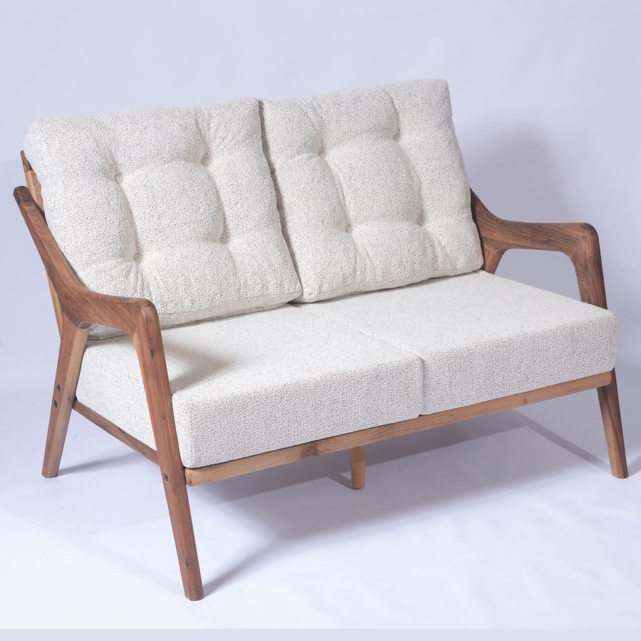 NORDVRK MYC01 Hagebord og stolsett (4 deler), kremfarget