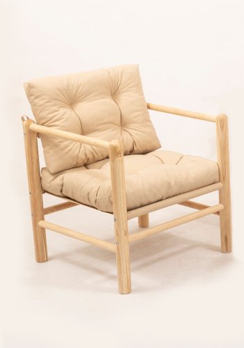 NORDVRK MYG03 - Cream Garden 1-seters sofa, Cream