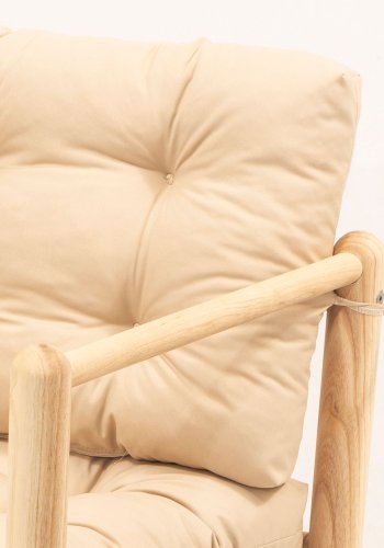 NORDVRK MYG03 - Cream Garden 1-seters sofa, Cream