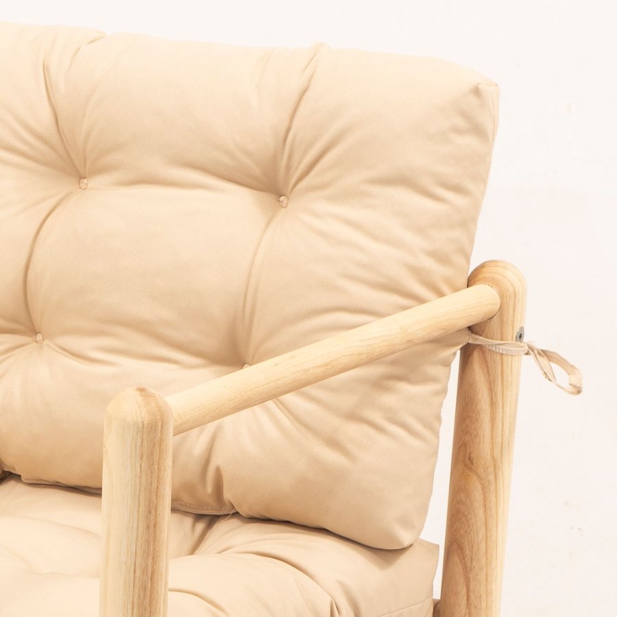 NORDVRK MYG03 - Cream Garden 1-seters sofa, Cream