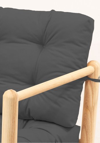 NORDVRK MYG04 - Antrasitt Garden 2-seters sofa, antrasitt