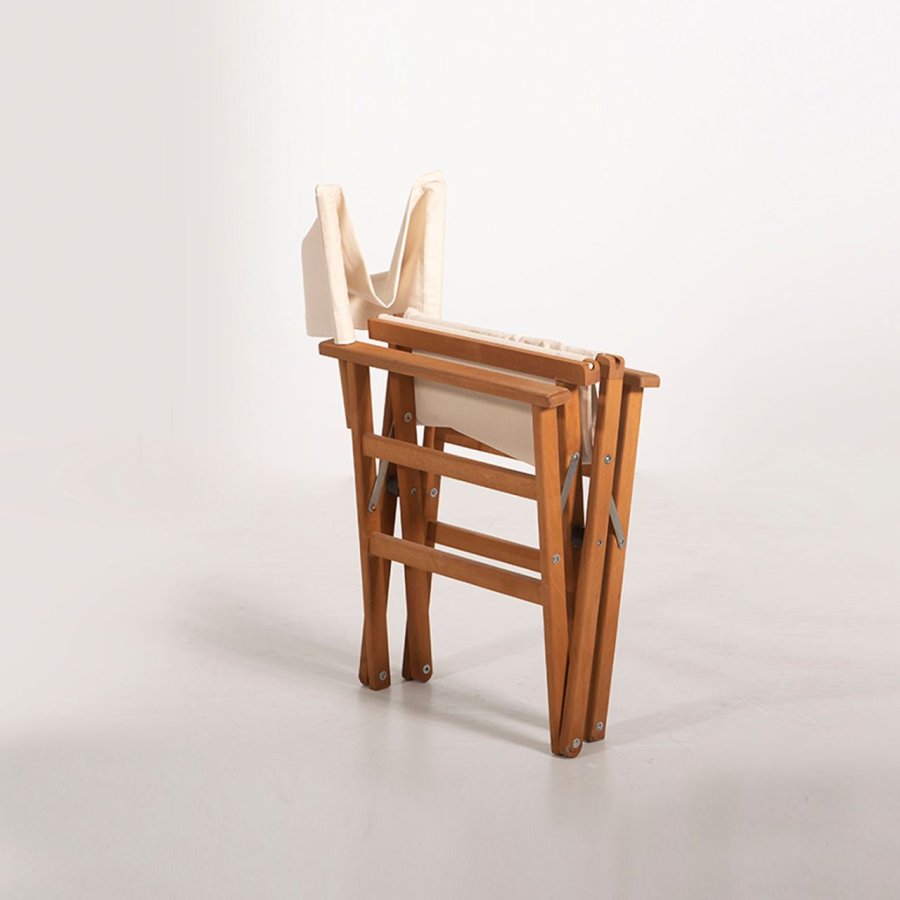 NORDVRK MYR03 Hagebord og stolsett (3 deler), kremfarget