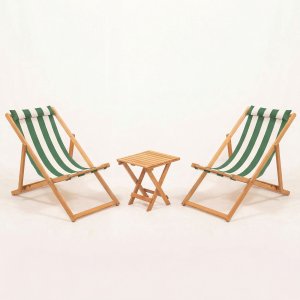 NORDV�RK Myn03 - Gr�nt tr�dg�rdsbord och stolsset (3 delar)