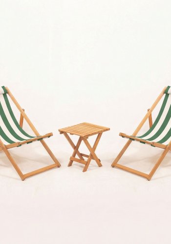 NORDV�RK Myn03 - Gr�nt tr�dg�rdsbord och stolsset (3 delar)