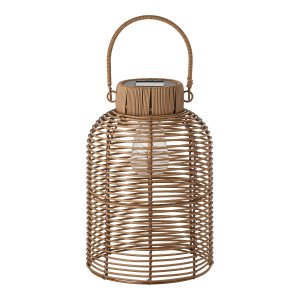 HOUSE NORDIC Brentford utend�rs bordlampe, oppladbar med solcelle - brun polyrattan