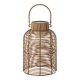 HOUSE NORDIC Brentford utend�rs bordlampe, oppladbar med solcelle - brun polyrattan