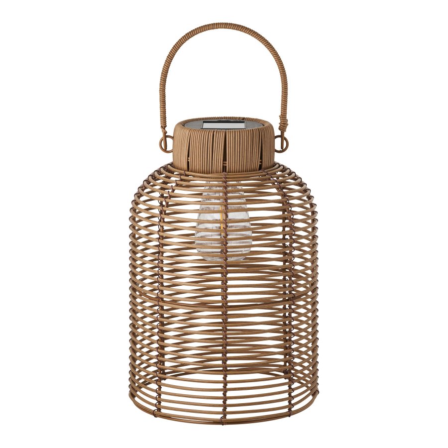 HOUSE NORDIC Brentford utend�rs bordlampe, oppladbar med solcelle - brun polyrattan