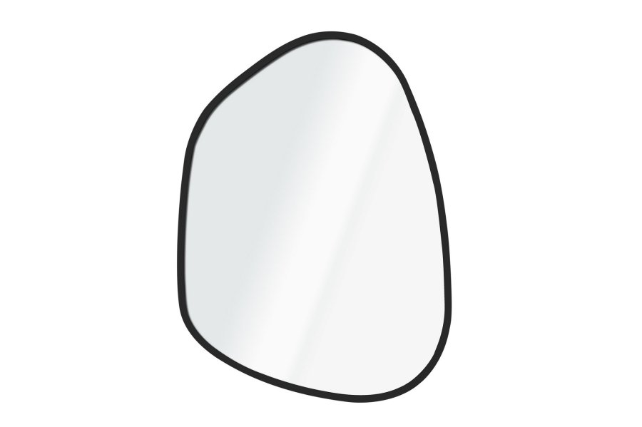NORDVÄRK Asymmetrisk design 30 x 42 - sort dekorativt spejl