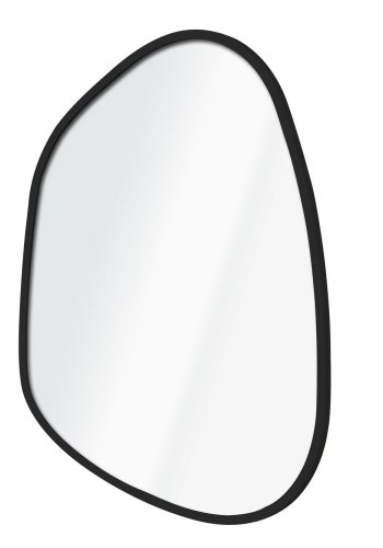 NORDVÄRK Asymmetrisk design 30 x 42 - sort dekorativt spejl