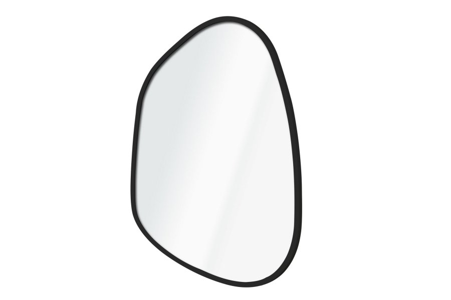 NORDVÄRK Asymmetrisk design 30 x 42 - sort dekorativt spejl