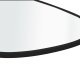 NORDVÄRK Asymmetrisk design 30 x 42 - sort dekorativt spejl