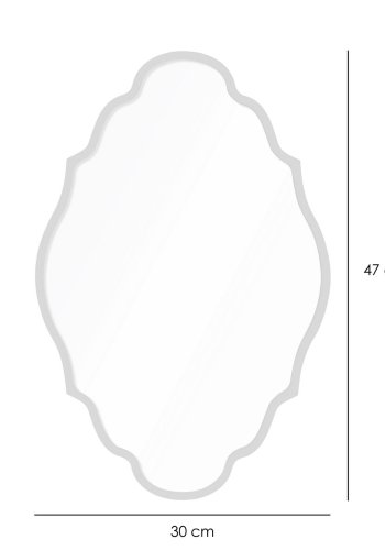 NORDVÄRK Axis 30 x 47 - Dekorativt spejl i guld