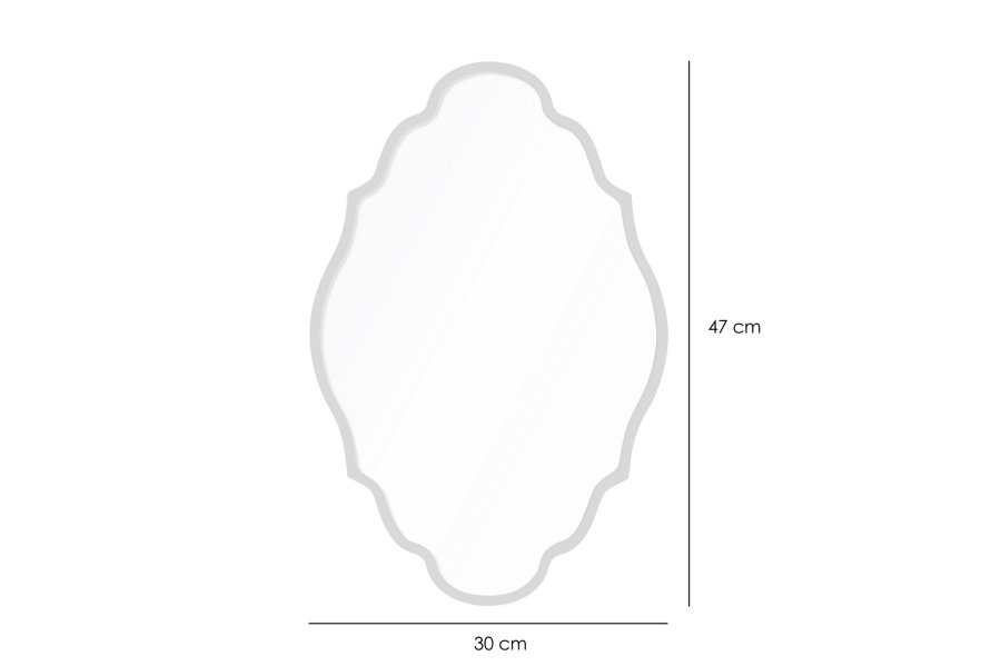 NORDVÄRK Axis 30 x 47 - Dekorativt spejl i guld